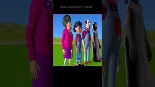 Scary Teacher 3D Nick Troll Miss T vs Doll Squid Game in Makeup Nails Glitter Challenge shorts [upl. by Goldsworthy761]