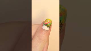 Summer Nail Art  Water StickerDecals on your nails  Blooming Gel Nail Art  Nail Art [upl. by Lamahj955]