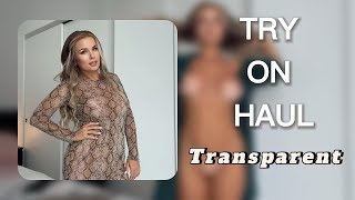 NEW Try on Haul See Through Transparent Dresses with Sophia [upl. by Enilekaj]