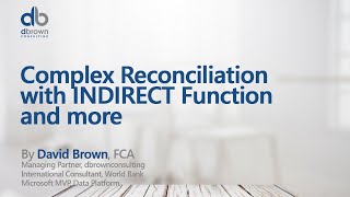 Complex Reconciliation with INDIRECT Function and more [upl. by Norabal605]