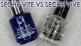 Seche Vite vs Seche Vive  Topcoat Comparison [upl. by Menon]