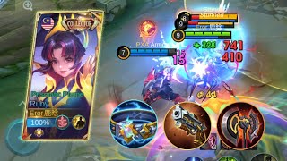 THE BEST ITEM AND EMBLEM FOR INSANE TEAMFIGHT MVP Ruby High Damage  Tanky Build  MLBB [upl. by Serra]