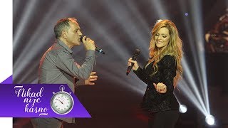 Sasa Trajkovic i Jelena  Jabuke i vino  live  Nikad nije kasno  EM 25  02042018 [upl. by Elvah]