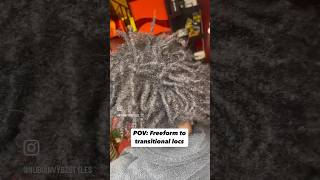 Freeform to transitional locs locsextensions hairstyles microlocs retwistdreads freeformlocs [upl. by Nniuq]