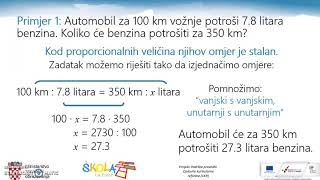 Proporcionalne veličine primjeri [upl. by Radnaxela635]