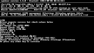 Cgminer Scrypt Mining Tuning Overclocking GPU Raise Hashrate Tutorial Litecoin Feathercoin etc [upl. by Zoie]