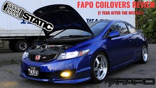 FAPO COILOVERS REVIEW 1 YEAR LATER [upl. by Strohbehn880]