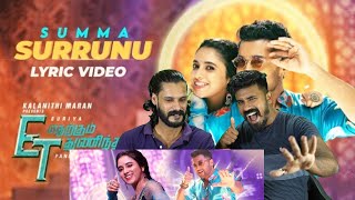 Summa Surrunu Lyric Video Reaction Malayalam  Etharkkum Thunindhavan  Suriya  Entertainment Kizhi [upl. by Hillier183]