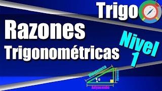 Razones Trigonométricas en el Triángulo Rectángulo Ejercicios Resueltos Nivel 1 [upl. by Aryek]