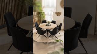 Modern dining table design  upholster wooden chair diningelegance homedecor shorts [upl. by Esihcoc]