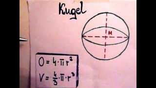 Kugel  Oberfläche und Volumen [upl. by Vern13]