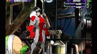 MvC2 Sabretooth 300 Combo 479 hits in 3 seconds  Gun Vortex of Death Combo [upl. by Iatnahs]