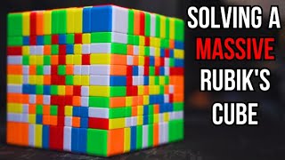 Solving a MASSIVE 11x11 Rubiks Cube [upl. by Ennahteb]