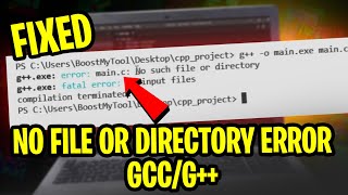 How to Fix Error GCCG No Such File or Directory  EASY SOLUTION Updated 2024 [upl. by Jarrad]