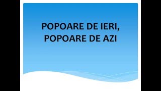 POPOARE DE IERIPOPOARE DE AZI [upl. by Zippel]