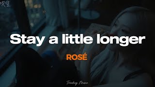 ROSÉ  Stay a little longer Traducido al español [upl. by Sane178]