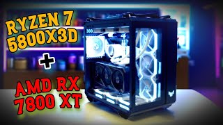 RYZEN 7 5800X3D  RX 7800 XT MEJORES BUILD CALIDA PRECIO [upl. by Harty625]