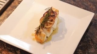 Baked Halibut Using Olive Oil Rosemary amp Garlic  Divine Dishes [upl. by Rebmeced534]