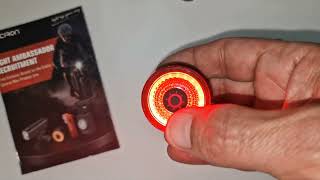 Gaciron Loop Carbon 100 Lumen Smart Brake Light [upl. by Jamal104]