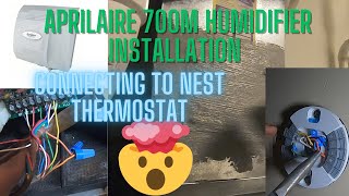 Installing a Humidifier and connecting it to a NEST lastest GEN thermostat [upl. by Maxantia]