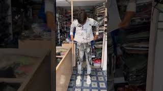 Funky jeans  new outfit shirt  new shirt men’s  shorts shortvideo [upl. by Airbmat823]