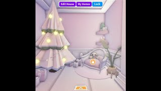 CHRISTMAS INSPIRED ADOPT ME HOME SPEED BUILD [upl. by Celeski]