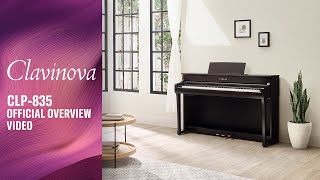 Yamaha Clavinova CLP835 Digital Piano Overview [upl. by Latterll870]