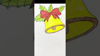 Christmas Bell christmas merrychristmas jinglebells simple drawing tutorial simpleartful [upl. by Tiffanle]