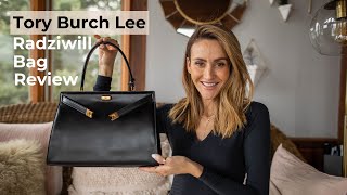 WHAT FITS IN MY TORY BURCH RADZIWILL MEDIUM BAG DESIGNER BAG REVIEW 2021 [upl. by Nnylyahs]