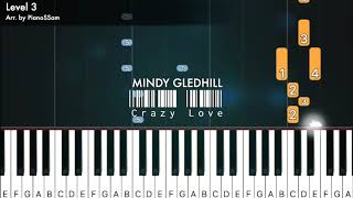 Intermediate Crazy Love  Mindy Gledhill  Piano Arrangement in C major [upl. by Olimpia]