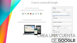 Cómo CREAR una cuenta de GOOGLE GMAIL NUEVA en PC e INICIAR SESIÓN PASO A PASO [upl. by Ahsin]