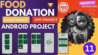 ➊➊waste food management and donation app project food donation app [upl. by Aleehs332]