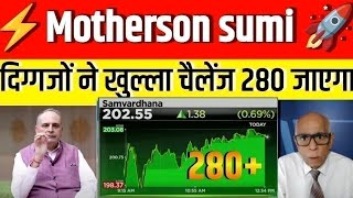 samvardhana motherson share latest news  motherson sumi share target  motherson stock analysis [upl. by Anaimad]