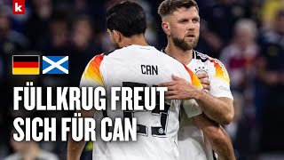 Füllkrug mit großem Lob für Nagelsmann wegen Can quotTolles Fingerspitzengefühlquot  Deutschland EM 2024 [upl. by Narine]