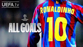 RONALDINHO ALL UCL GOALS [upl. by Attenehs]