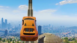 Weird Ramp Structure Race GTA 5 Funny Moments [upl. by Llebpmac]