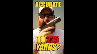 shorts 1911 at 225 yards Crazy Honest Outlaw results PewView Apache [upl. by Ruosnam]