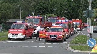 Feuerwehrbereitschaft 1 RP Köln AachenHeinsberg zur überörtlichen Hilfe nach Wesel [upl. by Hokanson817]