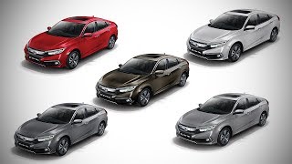 Honda Civic All Colours  Images  AUTOBICS [upl. by Novonod]