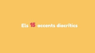 Els 15 accents diacrítics [upl. by Ailido941]