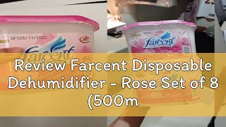 Review Farcent Disposable Dehumidifier  Rose Set of 8 500ml each [upl. by Serafine564]