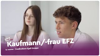 Die Ausbildung als Kaufmannfrau EFZ  Creditreform Egeli Gruppe  Lehrstellenvideo  Yousty [upl. by Inaliel]