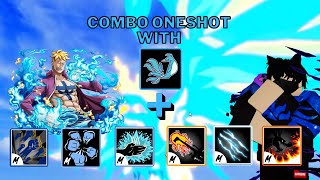 Combo One Shot With Phoenix Awakening And All Melee  Blox Fruits update 17 3 [upl. by Amaras98]