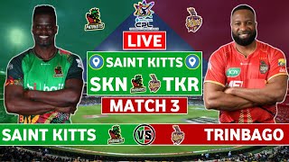 CPL 2024 Live St Kitts amp Nevis Patriots vs Trinbago Knight Riders Live  SKN vs TKR Live Commentary [upl. by Wanyen]