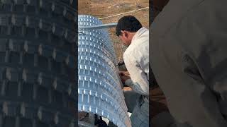 Skills To Install DIY Metal Roof welding welderdiy shorts [upl. by Nahallac]