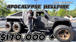 Apocalypse Hellfire 6x6 Do you guys ever see this car look awesome… 170000  Cars and Coffee [upl. by Dudden]