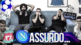 ASSURDO LIVERPOOL 10 NAPOLI  LIVE REACTION NAPOLETANI HD [upl. by Seraphine]