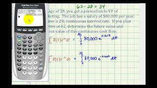 Ex Future and Present Value of Continuous Money Flow [upl. by Jaine242]