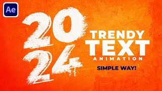 Trendy Text Animation In After Effects After Effects Tutorial  Simple Way  No Plugin [upl. by Anolahs517]