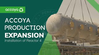 Accoya Production Expansion Installation of Reactor 4  Accoya Wood [upl. by Thorrlow]